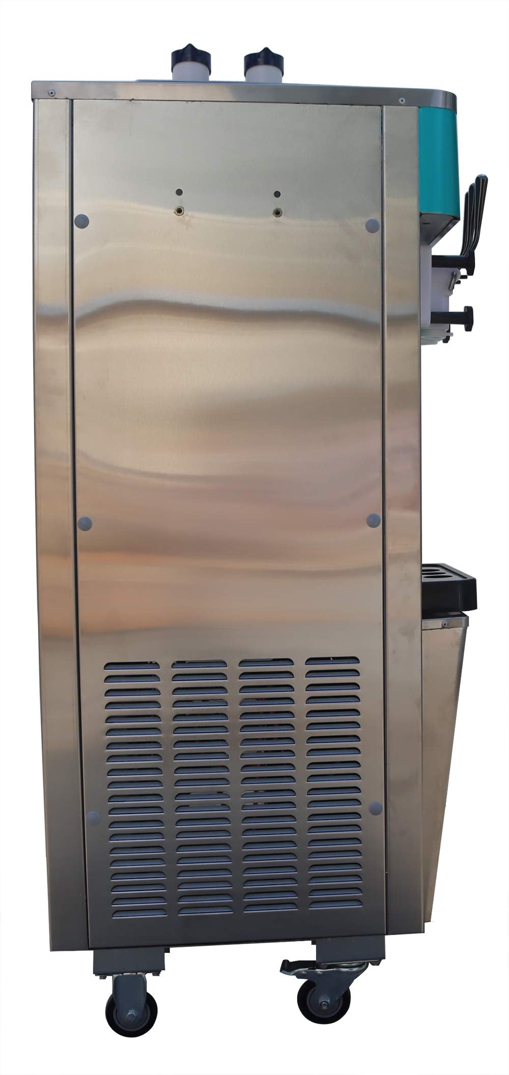 Commercial 110V 3Flavor Soft Ice Cream Cooling MaMachine 20-30L/H Standing Type(Ite#210051)