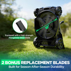 18" 40V Cordless Lawn Mower for Small to Medium Yards, Capable of Gas-Like Cuts with Brushless Motor, Used for Mulching/Bagging, 6 Heights for Seasonal Grass, Dual 5.0Ah Batteries Included