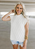 briana milk froth sweater top