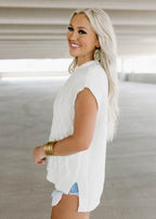 briana milk froth sweater top