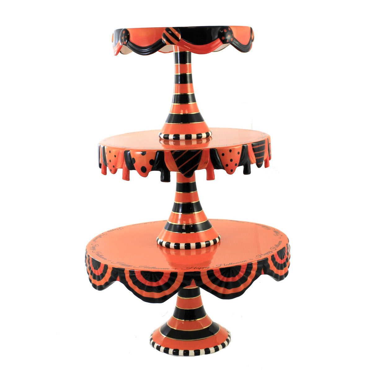Tabletop Halloween Stacking Cake Plates Plater Display Food Kitchen Cs0079