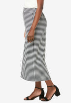 tummy control bi-stretch midi skirt