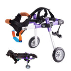 HiHydro 6 Types Cart Pet Wheelchair for Handicapped Hind Legs Small Dog Cat/Doggie/Puppy Walk  Steel