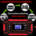 6A 12V Digital Car Battery Charger Fully Automatic Repair CharFor Car Motorcycle SUV Stea Battery Charger Car Accessories