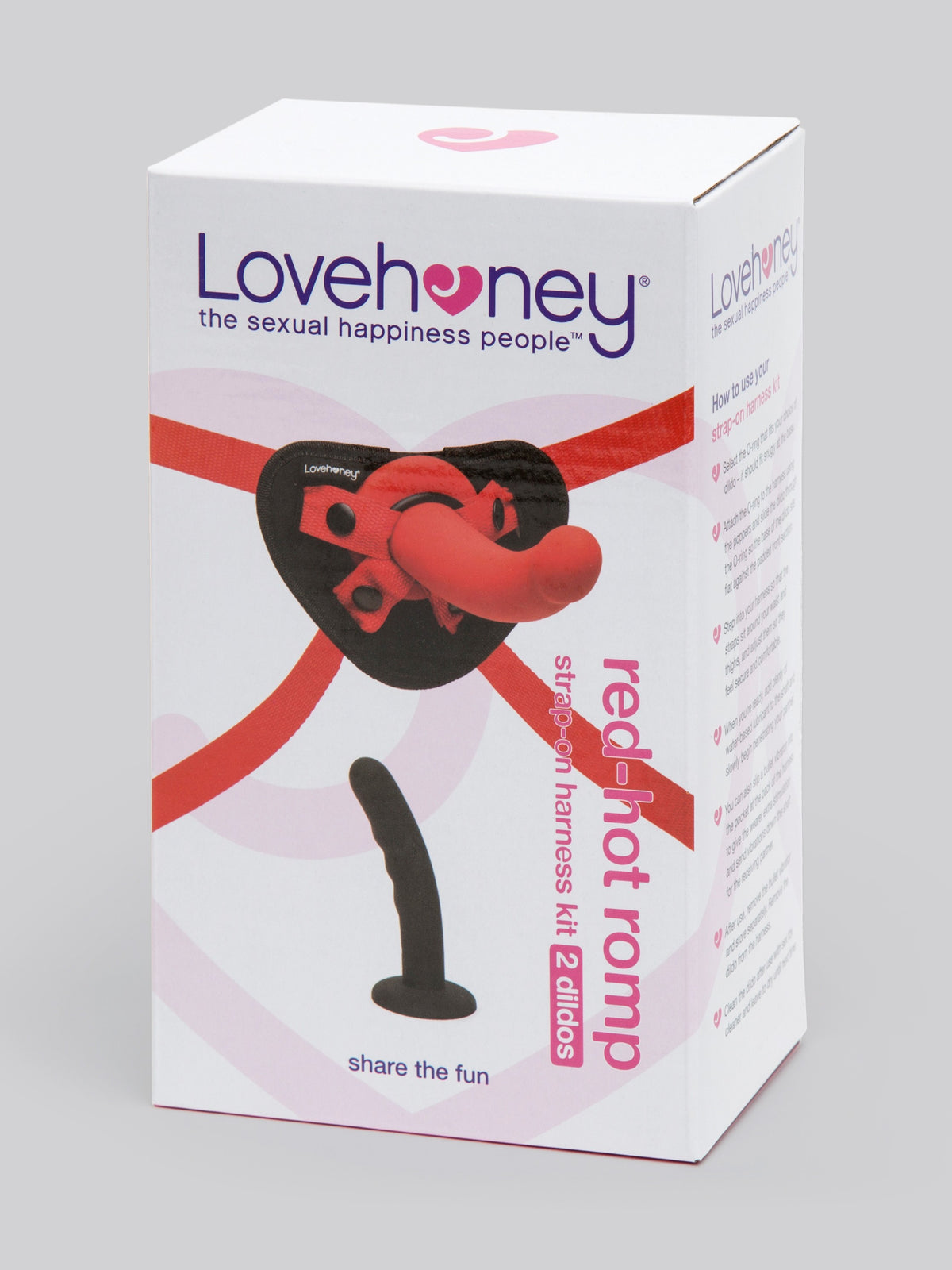 Lovehoney Advanced Unisex Strap-On Harness Kit (3 Piece) , Red