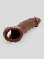 Vixen VixSkin Colossus Silicone Penis Extender 7 Inch, Flesh Brown | Flesh Brown