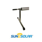 sun2solar stainless steel swimming pool solar cover reel w/ tube - 20' ft wide