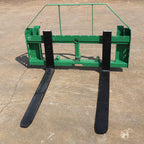 titan attachments pallet fork frame fits john deere loaders with 2" hitch receiver includes 42 in class ii fork blades