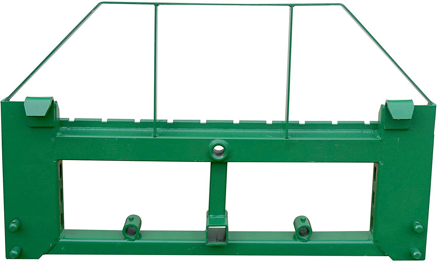 titan attachments pallet fork frame fits john deere loaders with 2" hitch receiver includes 42 in class ii fork blades