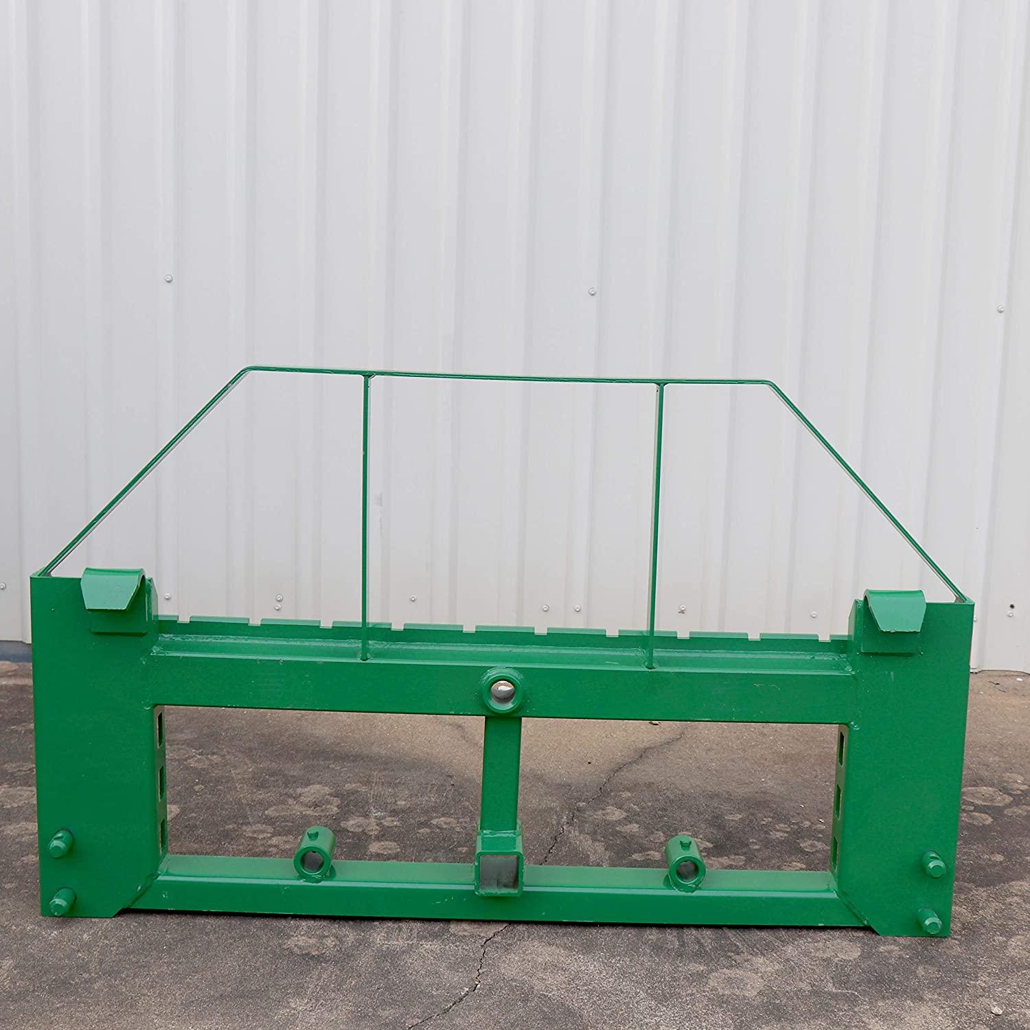 titan attachments pallet fork frame fits john deere loaders with 2" hitch receiver includes 42 in class ii fork blades