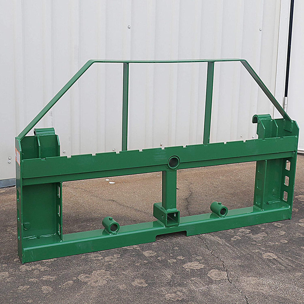 titan attachments pallet fork frame fits john deere loaders with 2" hitch receiver includes 42 in class ii fork blades