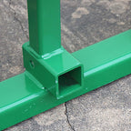 titan attachments pallet fork frame fits john deere loaders with 2" hitch receiver includes 42 in class ii fork blades