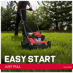 EasyGlide 21-Inch Gas Lawn Mower, 144cc 4-Stroke OHV Engine, Push Walk-Behind, 3-in-1 Mulch/Bag/Side Discharge, Steel Deck, 6 Height Adjustment
