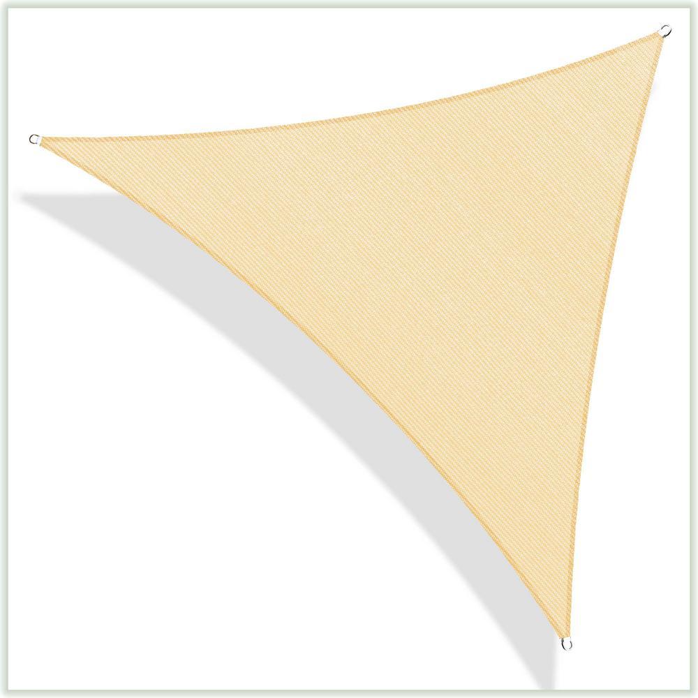 28 ft. x 28 ft. 190 GSM BeiEquilateral Triangle Sun Shade Sail