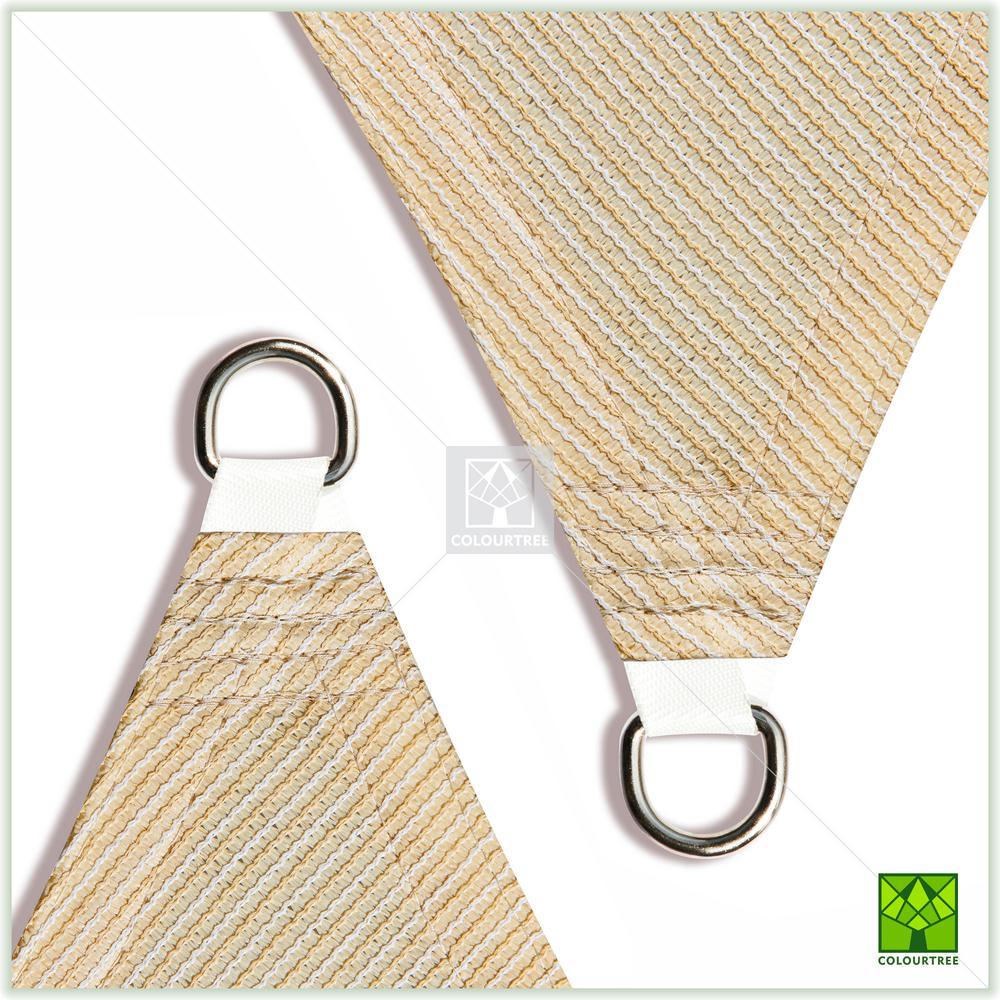 28 ft. x 28 ft. 190 GSM BeiEquilateral Triangle Sun Shade Sail