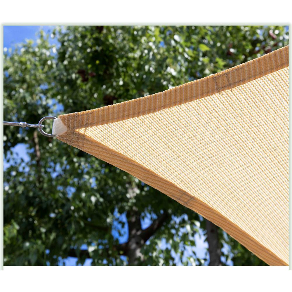 28 ft. x 28 ft. 190 GSM BeiEquilateral Triangle Sun Shade Sail