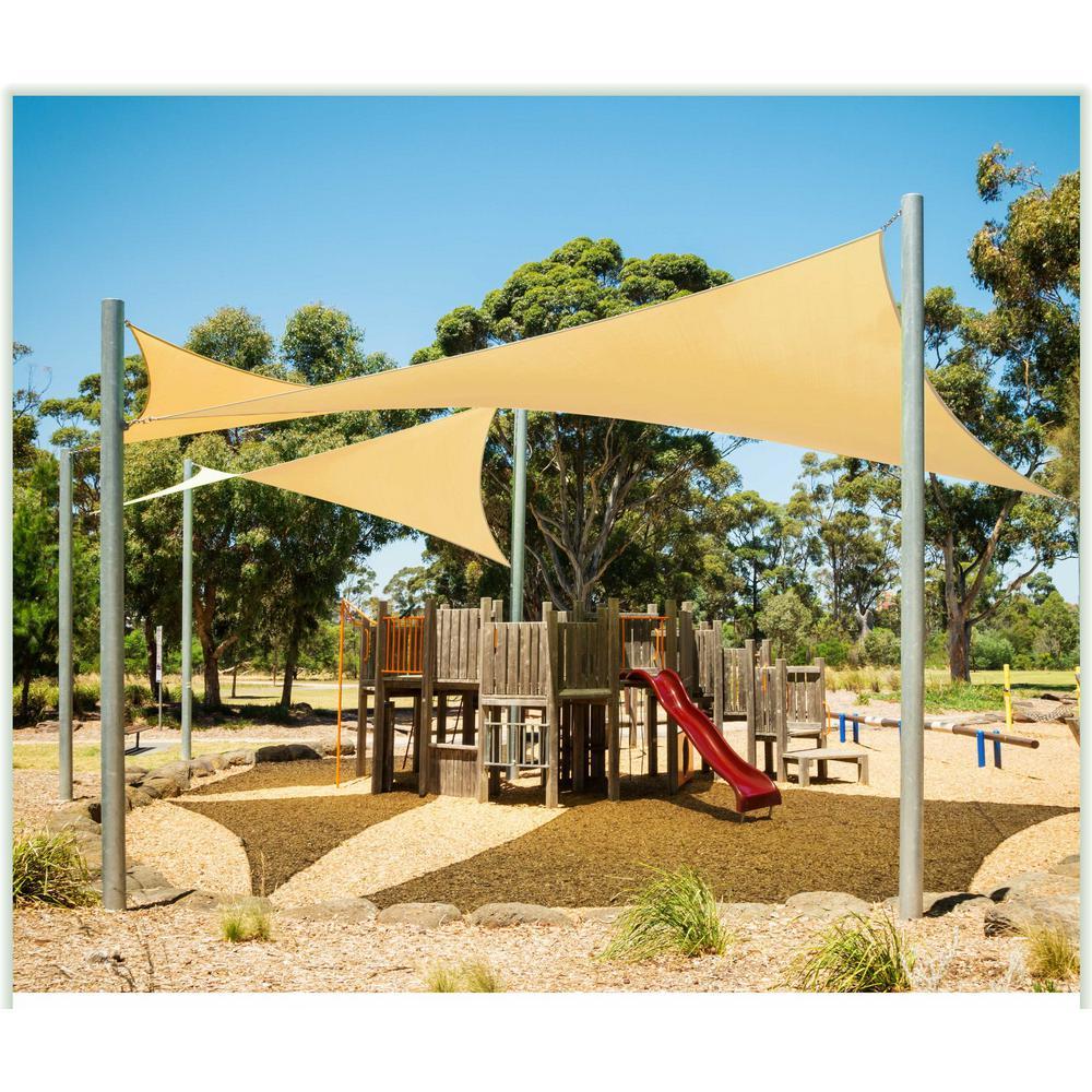 28 ft. x 28 ft. 190 GSM BeiEquilateral Triangle Sun Shade Sail