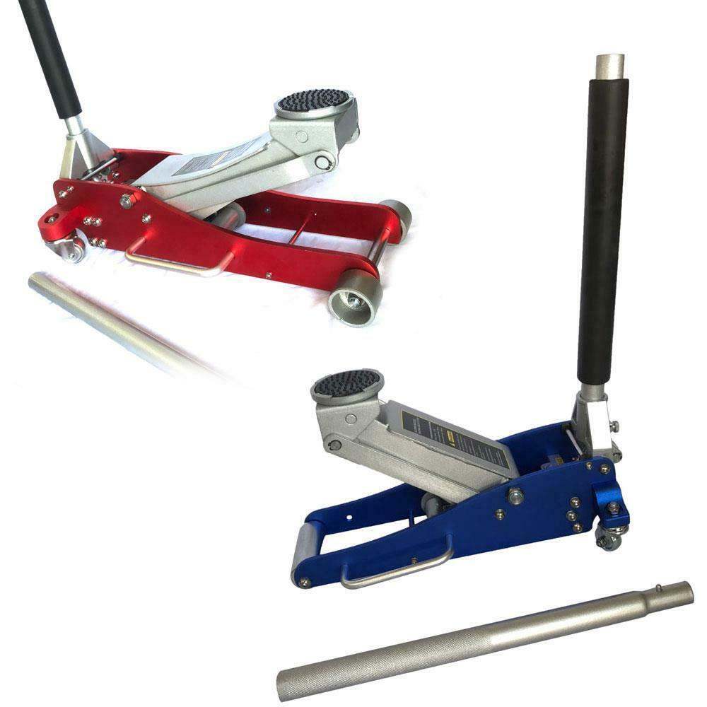 3/1.5 Ton Aluminum Steel Floor Jack   Pump Low Profile Hydraulic Stand Tool