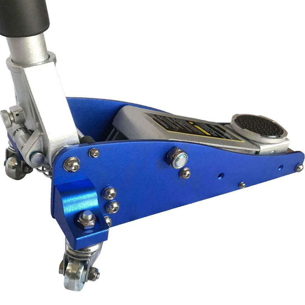 3/1.5 Ton Aluminum Steel Floor Jack   Pump Low Profile Hydraulic Stand Tool