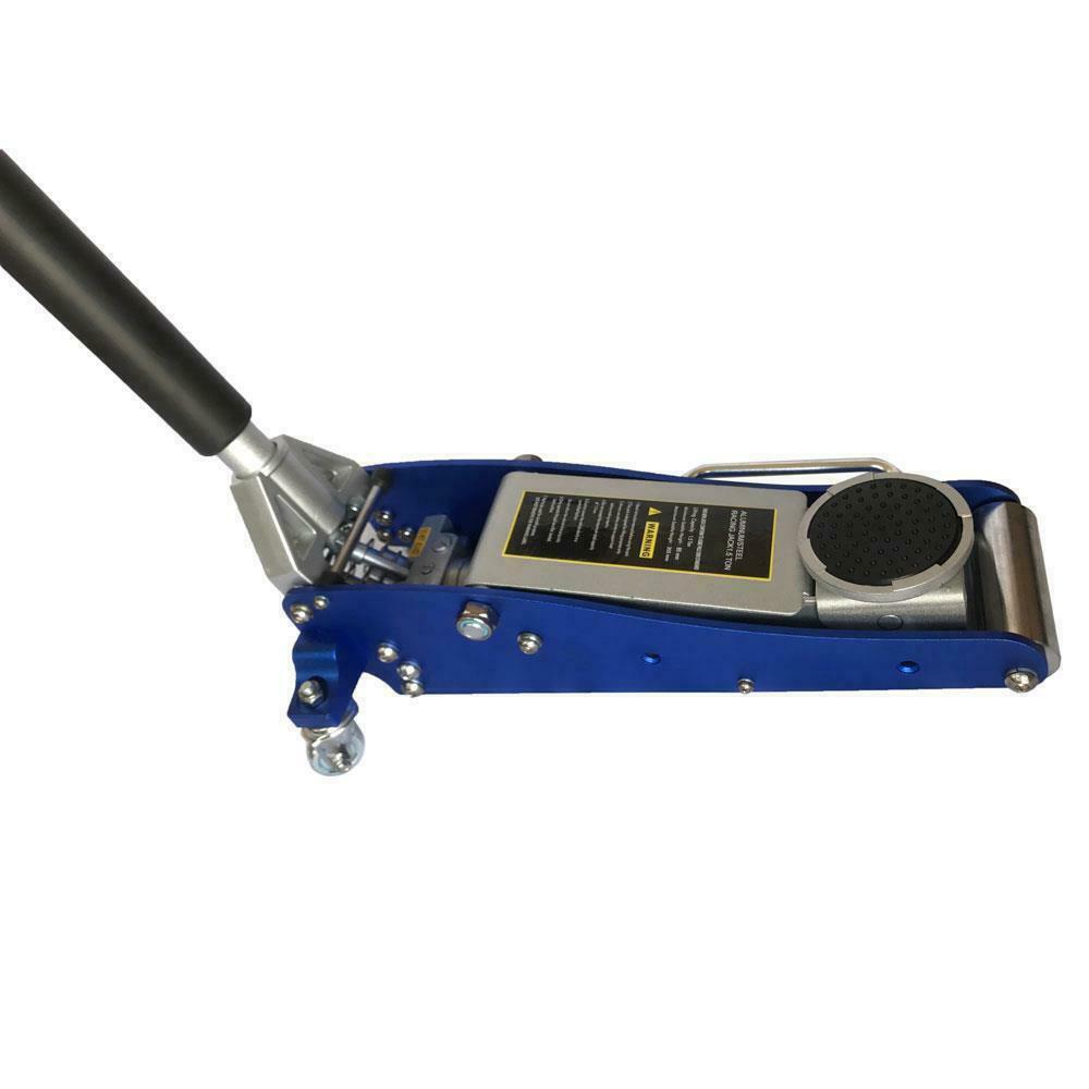 3/1.5 Ton Aluminum Steel Floor Jack   Pump Low Profile Hydraulic Stand Tool