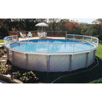above ground pool safety fence 8 section kit maintenance free vinyl construction