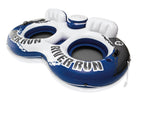 River Rat 48-Inch Inflatable Tube Raft (6 Pack) &amp; 2 Person Float (2 Pack)