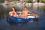 River Rat 48-Inch Inflatable Tube Raft (6 Pack) &amp; 2 Person Float (2 Pack)