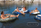 River Rat 48-Inch Inflatable Tube Raft (6 Pack) &amp; 2 Person Float (2 Pack)