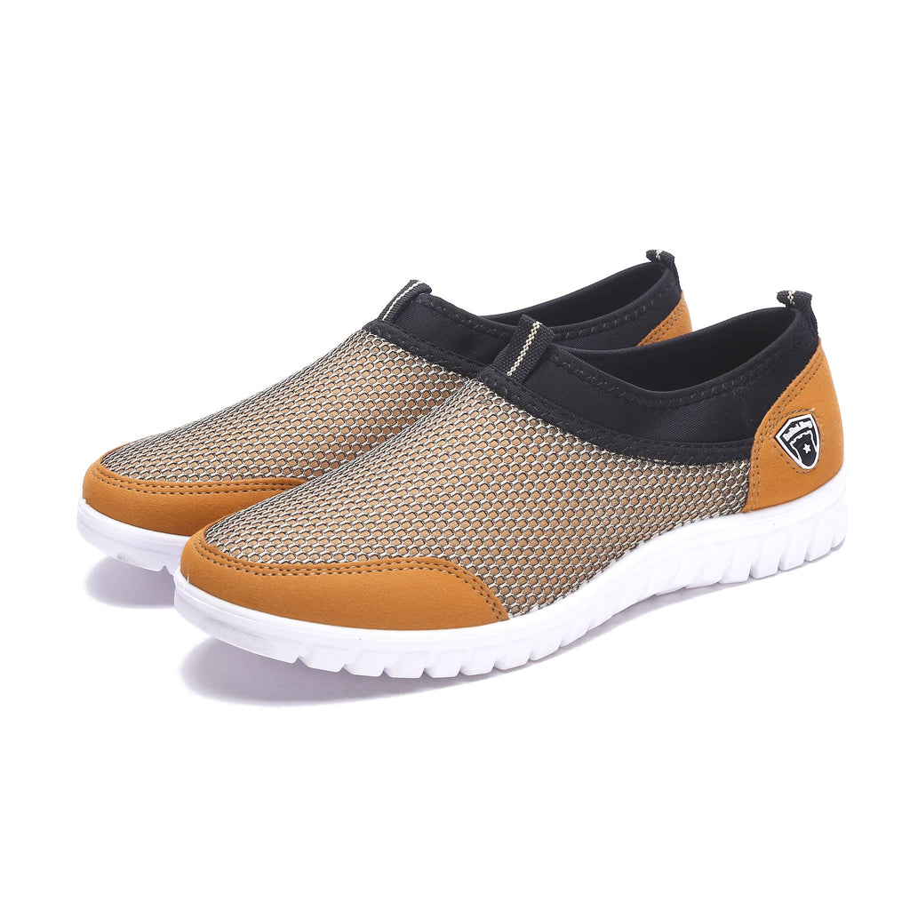 Plus Size Men Slip-on Mesh Fabric Loafers