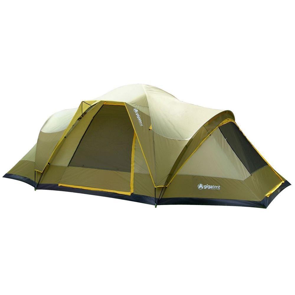 GigaTent Mountain 18 ft. x 10 ft. 3 Room 3 Doors 5-6 Person Dome Tent