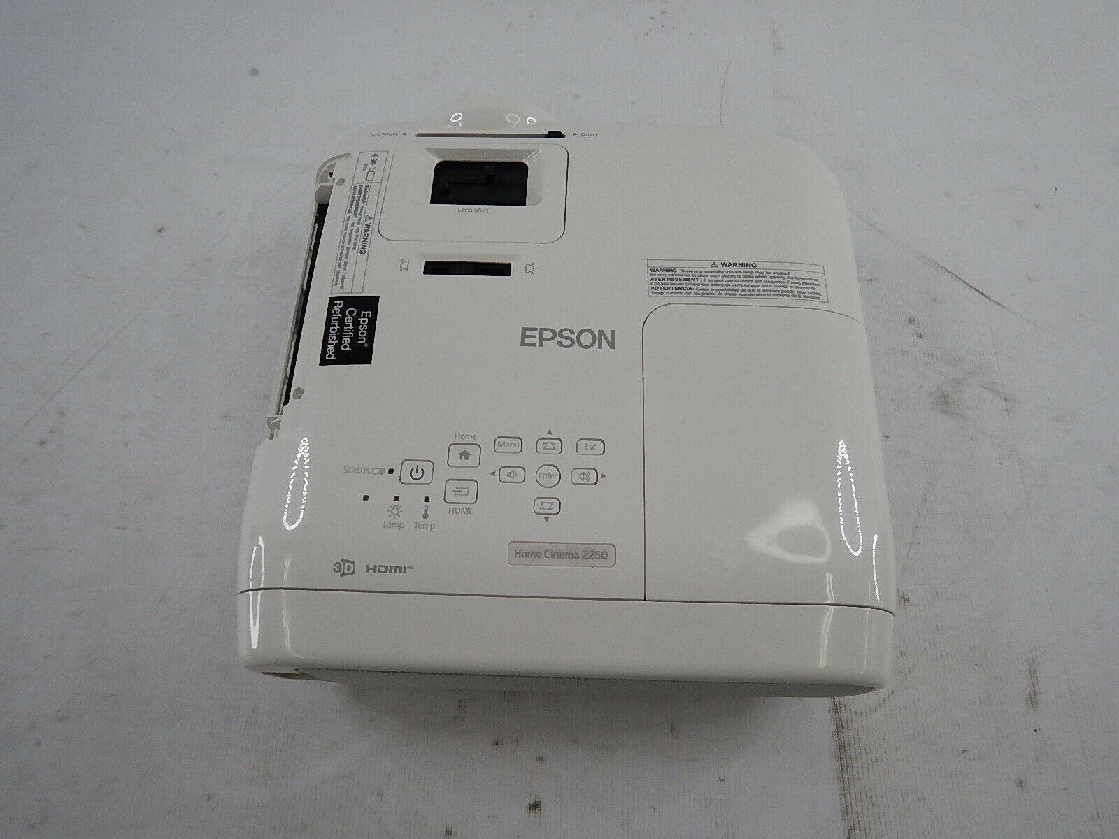 epson home cinema 2250 3lcd full hd 1080p projector with android tv, white