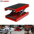 1100LB Wide Deck Motorcycle Center Scissor Lift Jack Hoist Stand Bike ATV Red