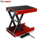 1100LB Wide Deck Motorcycle Center Scissor Lift Jack Hoist Stand Bike ATV Red
