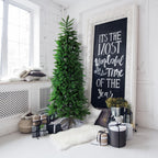 Fraser Hill Farm Green Hinged Pine Christmas Tree, 9'