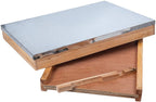 maybee bee hive 10 frame bee hives and supplies starter kit, bee hive for beginner, honey bee hives includes 2 deep bee boxes, 1 bee hive super with beehive frames and foundation