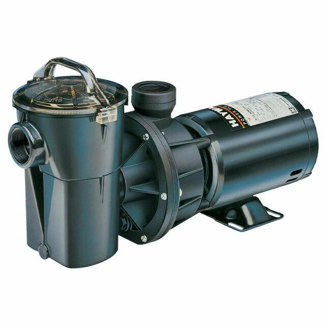 hayward powerflo lx 1.5 hp corded above ground swimming pool water pump (used)
