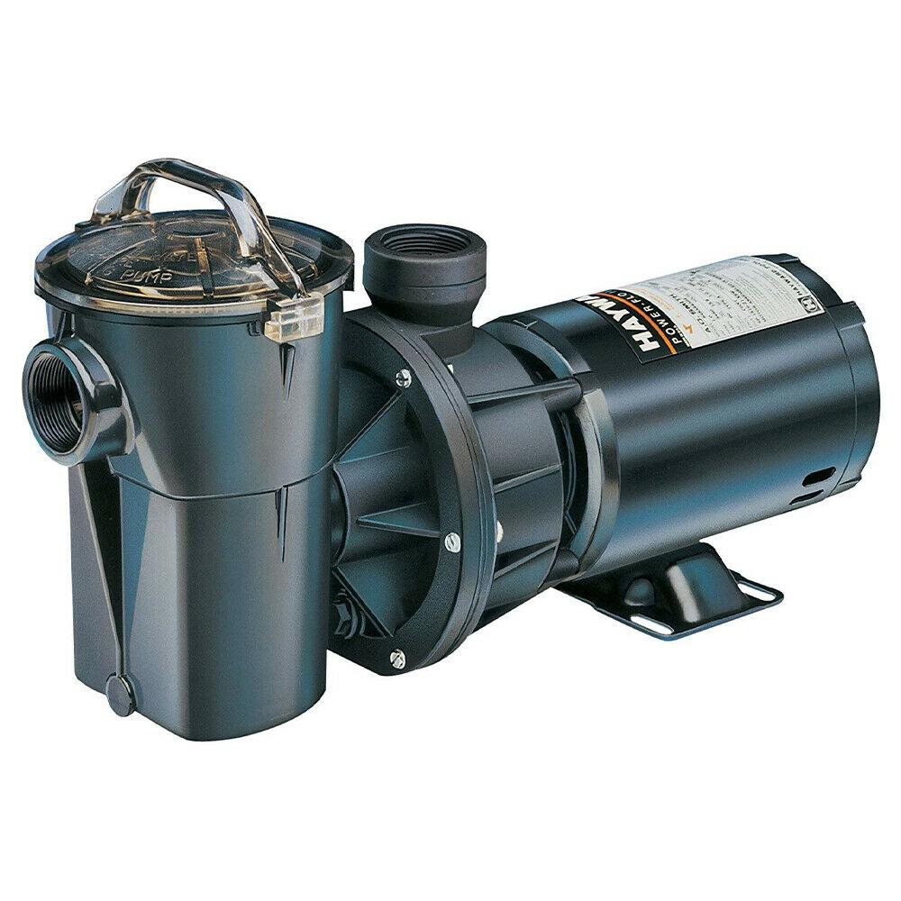 hayward w3sp1580 power flo lx above ground swimming pool pump, 1 hp with cord