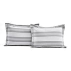 Lush Decor Farmhouse Striped 5 Piece Comforter Sets, Full/Queen with Pillow Shams, Euro Shams