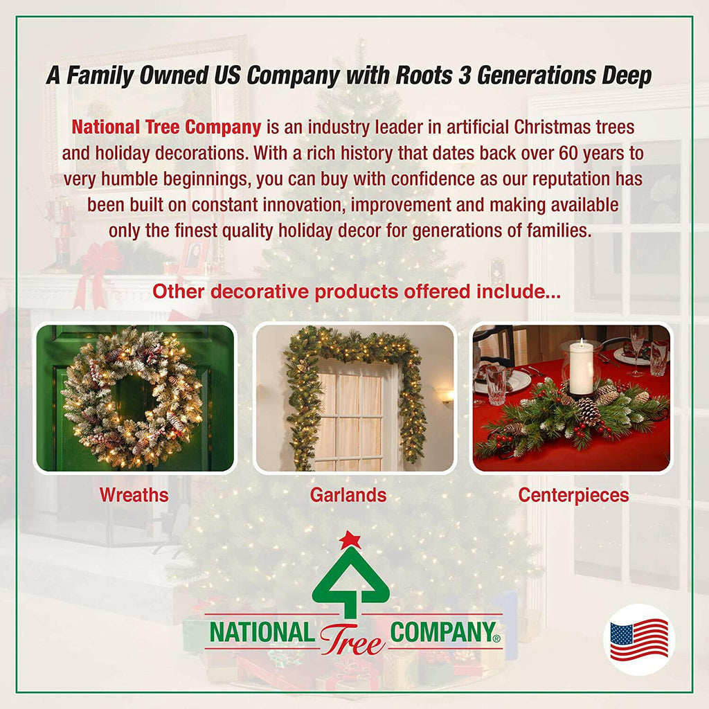 National Tree Company Pre Lit 6.5' North Valley Spruce Artificial Christmas Tree