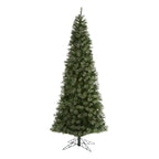 Nearly Natural Green 10' Artificial Synthetic Cashmere Slim Christmas Tree