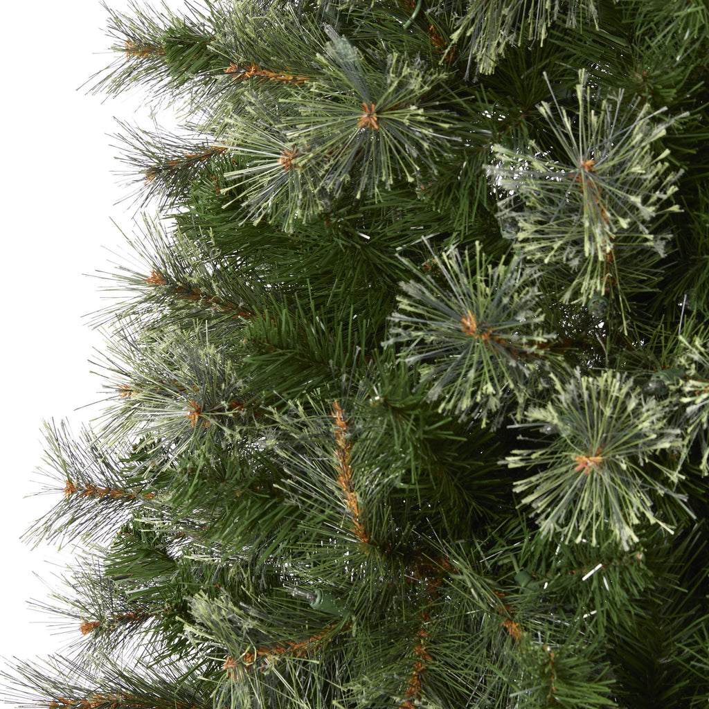 Nearly Natural Green 10' Artificial Synthetic Cashmere Slim Christmas Tree