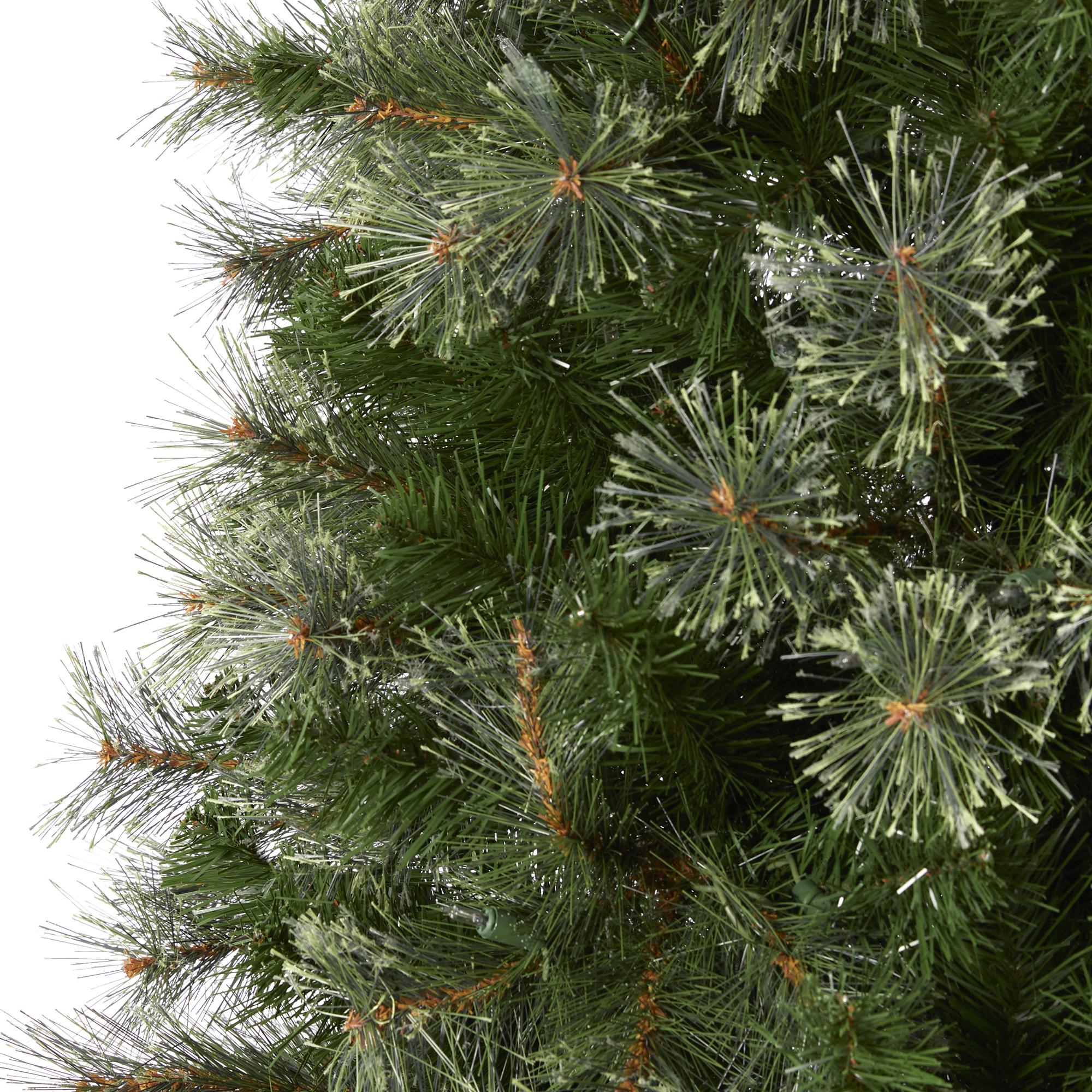 Nearly Natural Green 10' Artificial Synthetic Cashmere Slim Christmas Tree