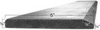 titan attachments cutting edge 72" bucket hardened carbon steel unpainted