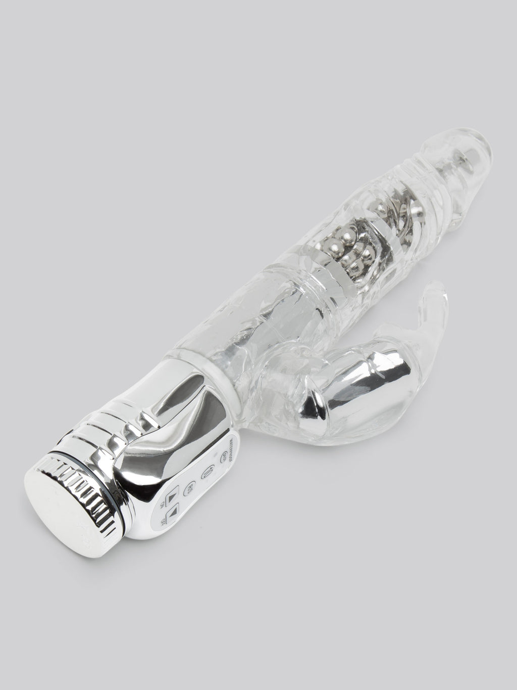 Lovehoney Jessica Rabbit Xtra 10 Function Girthy Rabbit Vibrator, Clear