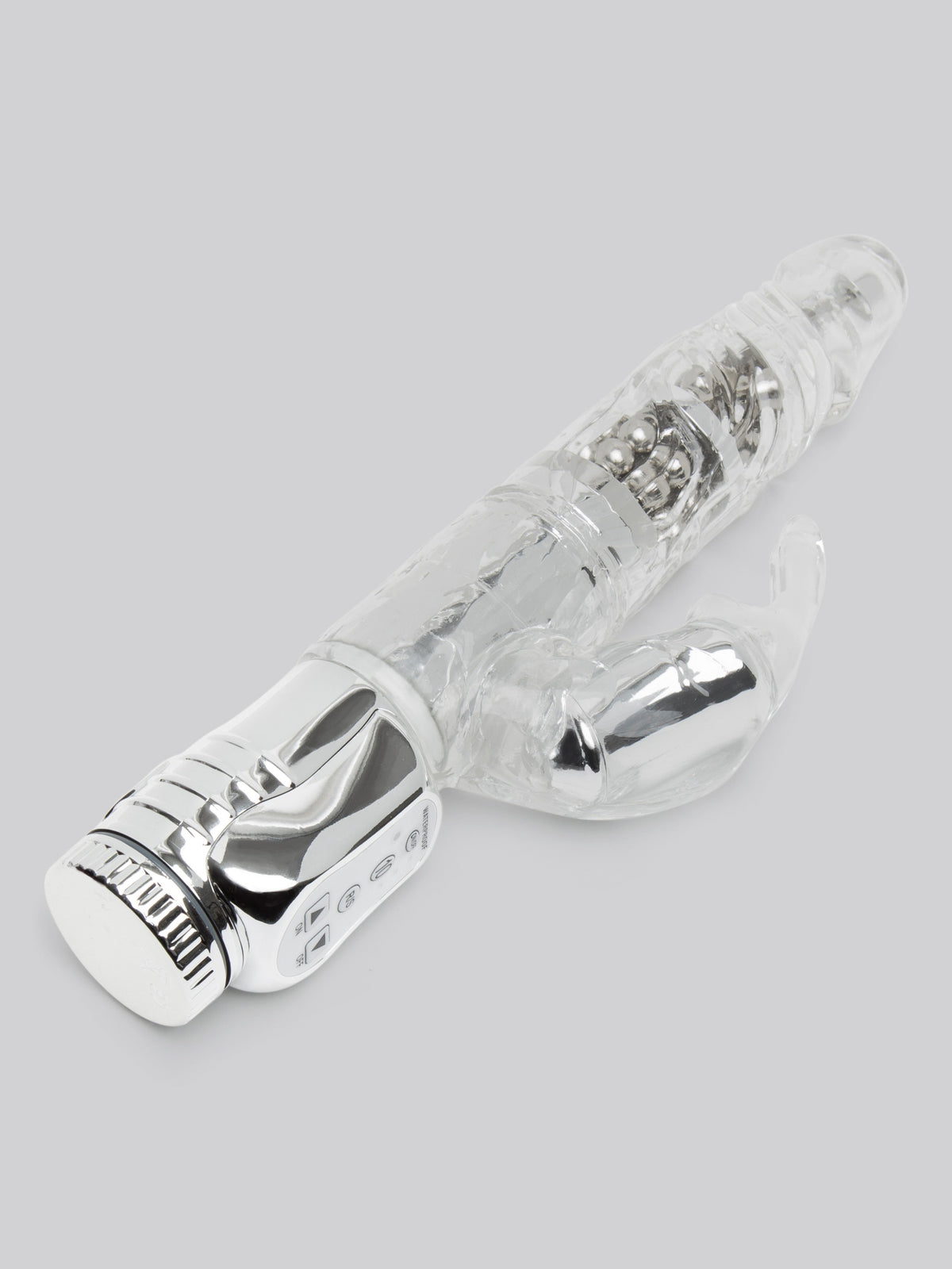 Lovehoney Jessica Rabbit Xtra 10 Function Girthy Rabbit Vibrator, Clear