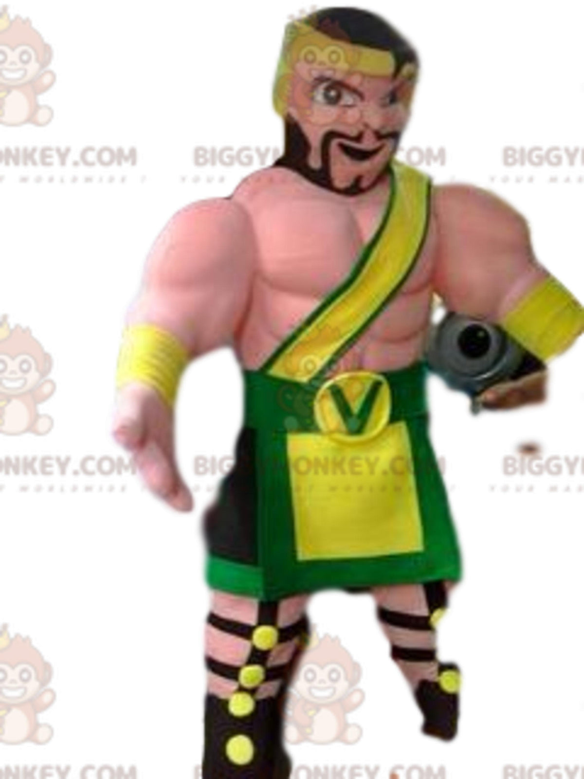 Viking warrior BIGGYMONKEYmascot costume and traditional attire