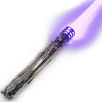 ZiaSabers LO Princess NeoPixel Lightsaber with Xenopixel 2.0 Soundboard - Silver Metal Hilt Star Wars Princess Leia Organa Light Saber Sword - Strip LED with 12 Preset Colors and Smooth Swing Sounds