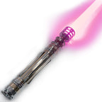 ZiaSabers LO Princess NeoPixel Lightsaber with Xenopixel 2.0 Soundboard - Silver Metal Hilt Star Wars Princess Leia Organa Light Saber Sword - Strip LED with 12 Preset Colors and Smooth Swing Sounds
