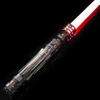 ZiaSabers LO Princess NeoPixel Lightsaber with Xenopixel 2.0 Soundboard - Silver Metal Hilt Star Wars Princess Leia Organa Light Saber Sword - Strip LED with 12 Preset Colors and Smooth Swing Sounds