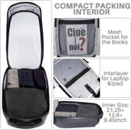 Scooter Luggage for Kids/Adult, 50L Ride On Scooter Suitcase Foldable Aluminum Trolley Case Travel Luggage for Business and School Boys and Girls-Black
